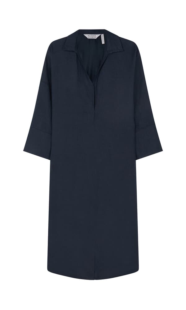 Artist Linen Dress - Navy