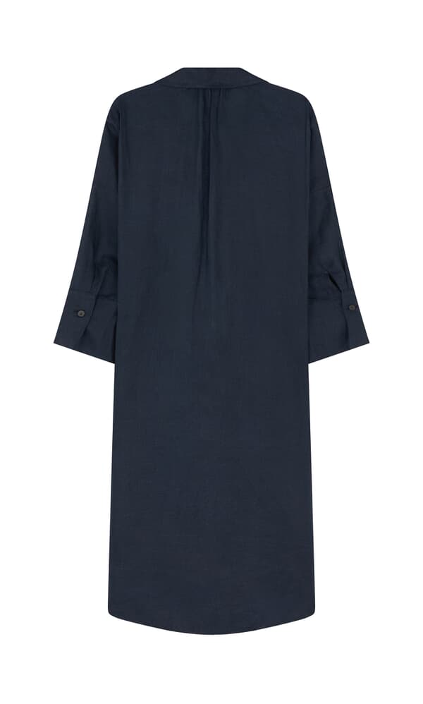 Artist Linen Dress - Navy