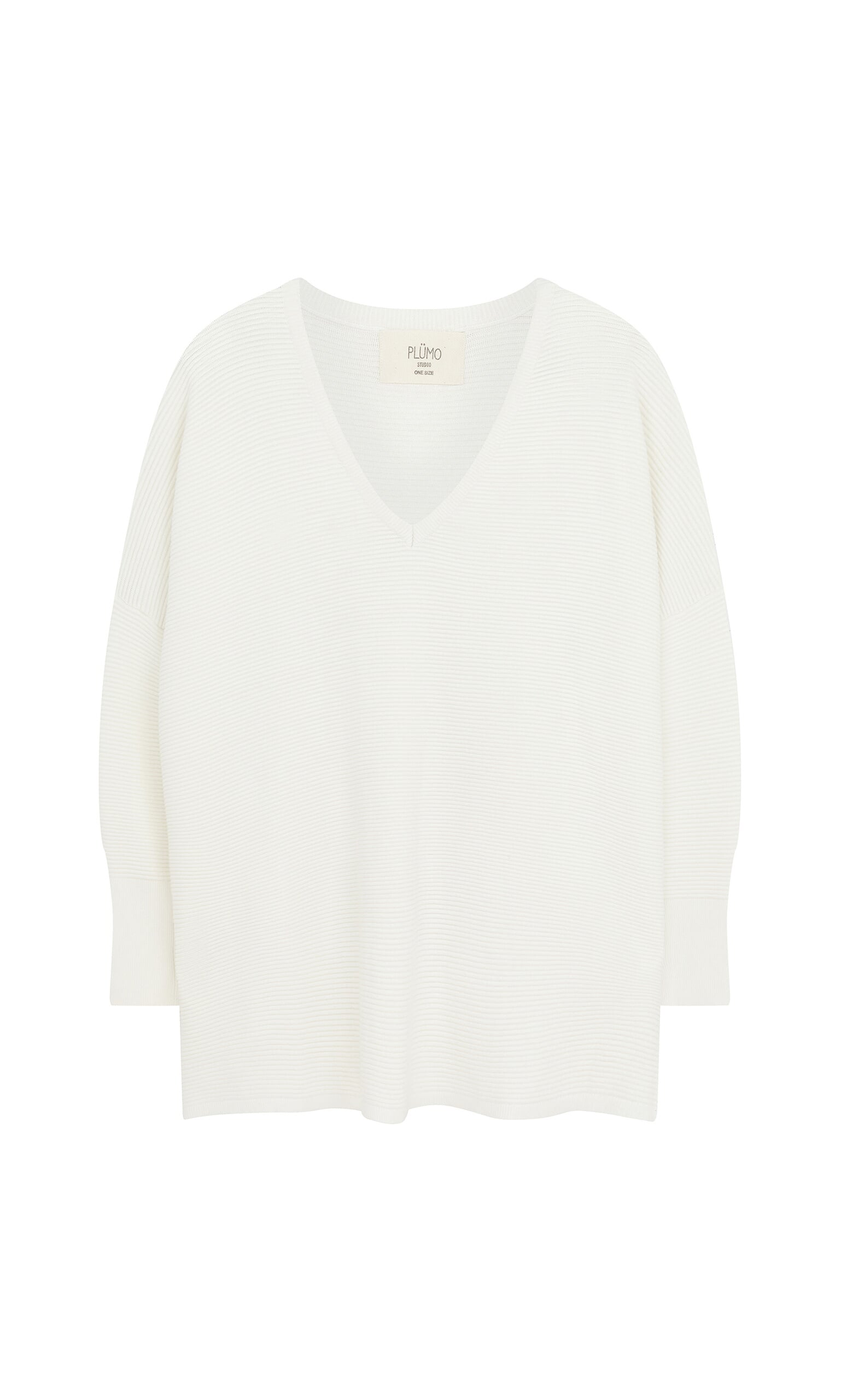 Jack V-Neck Sweater - Clean White