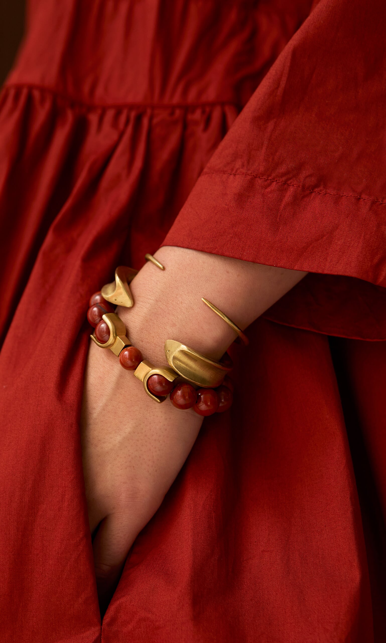 Pointed Brass Bangle