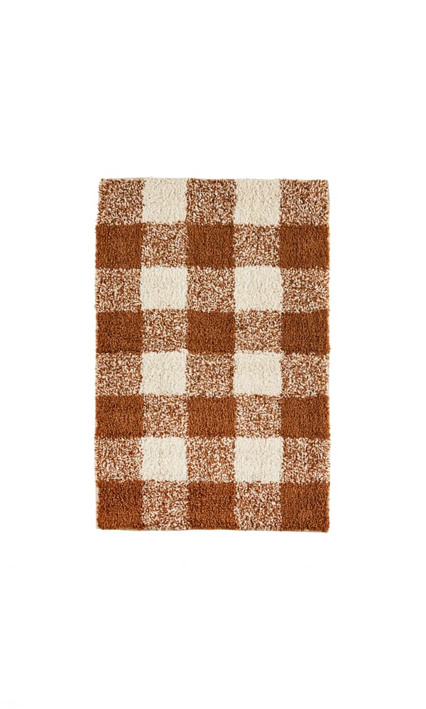 Tufted Bath Mat - Rust  