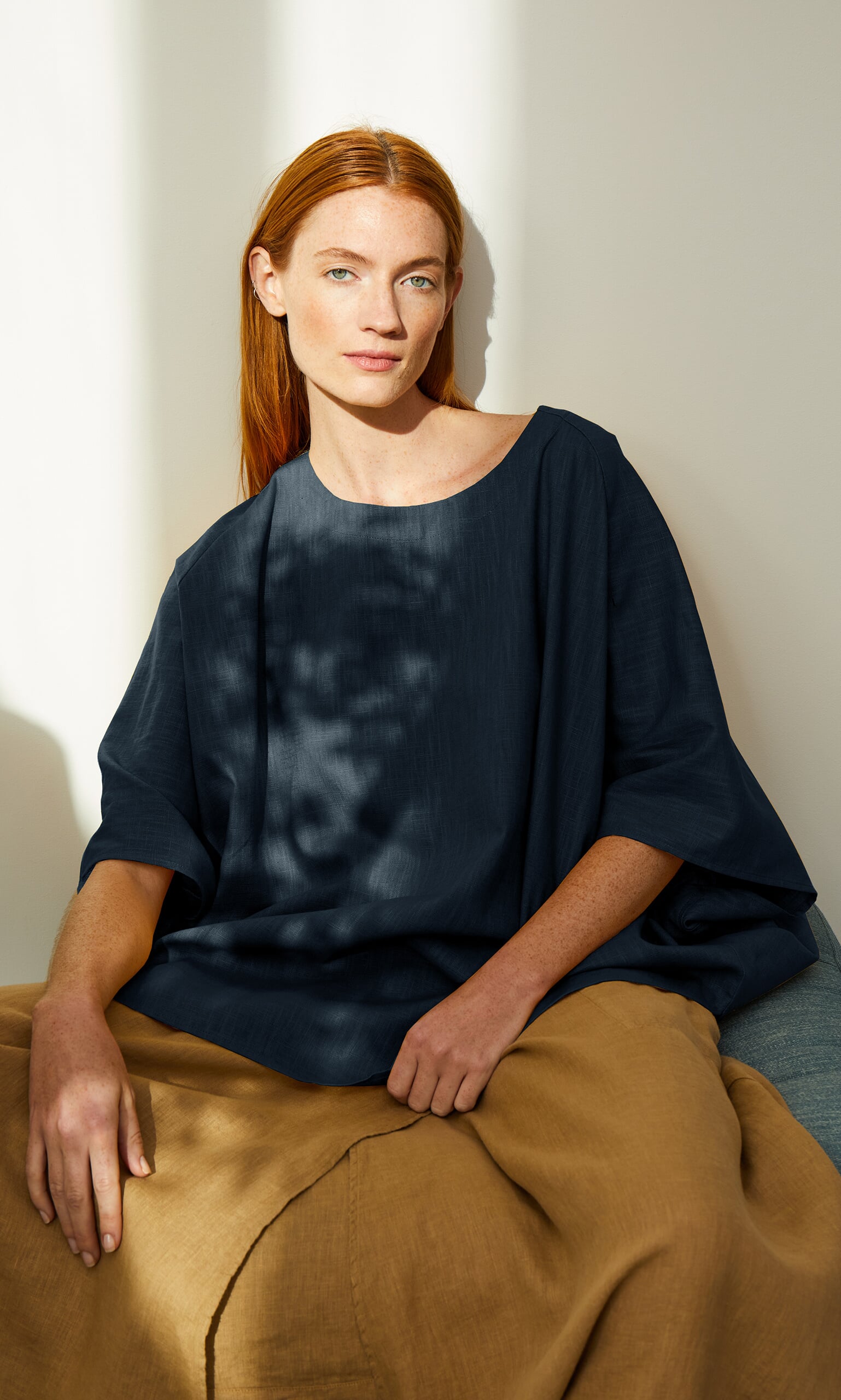 Otilia Blouse - Navy