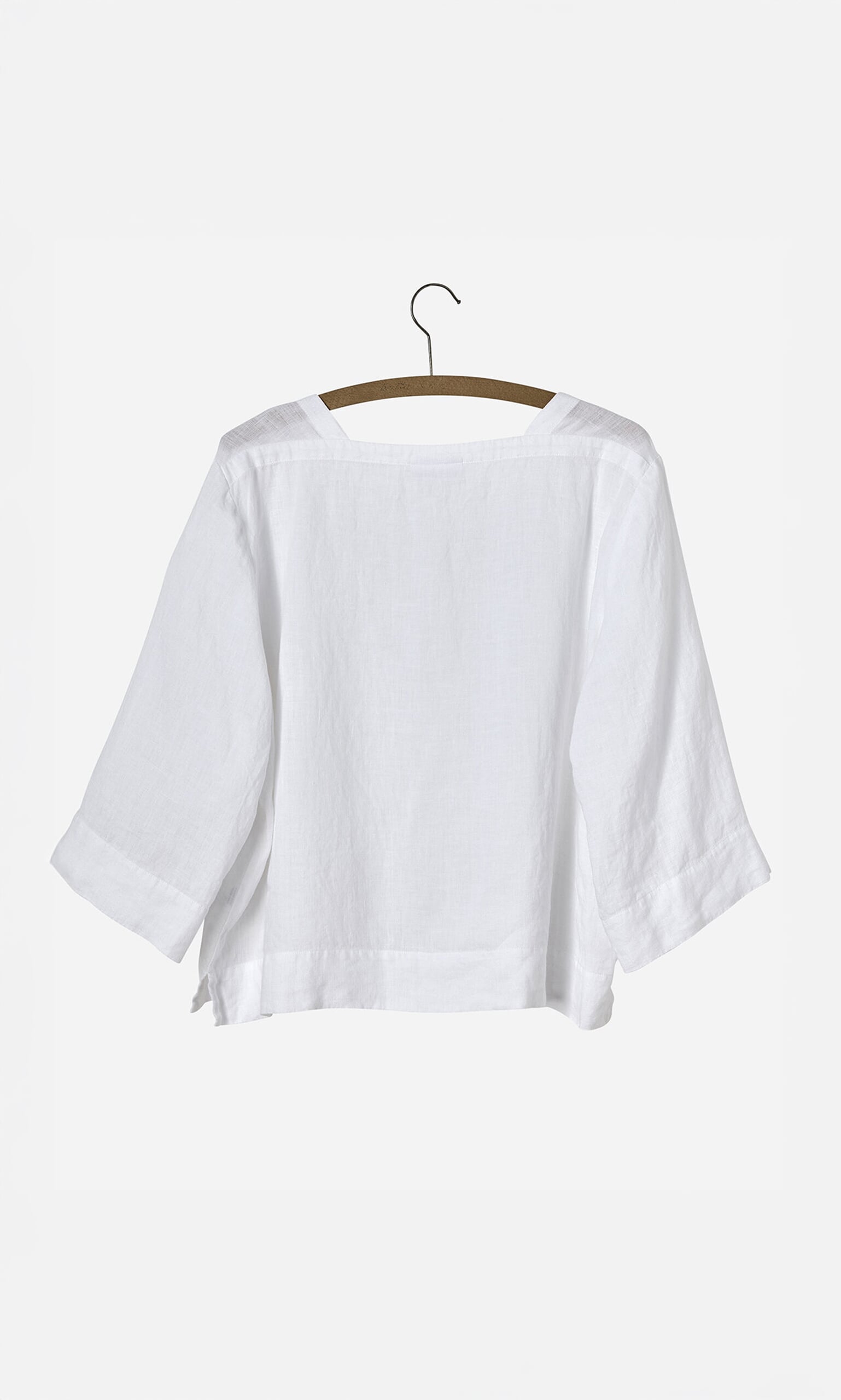 White Linen Blouse