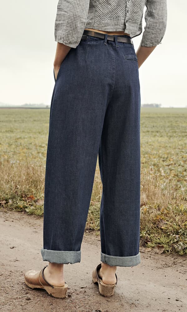 Wide Denim Pants