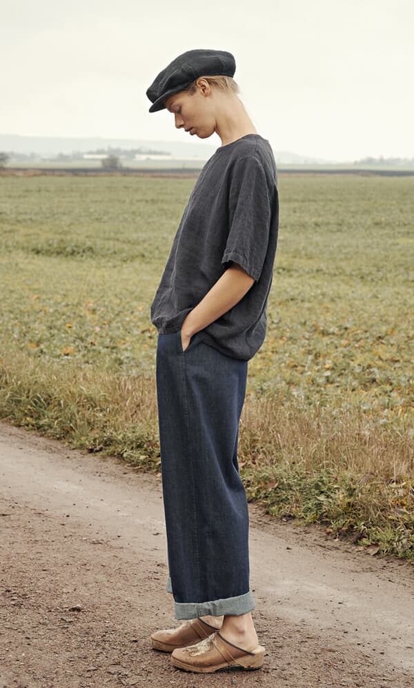 Wide Denim Pants