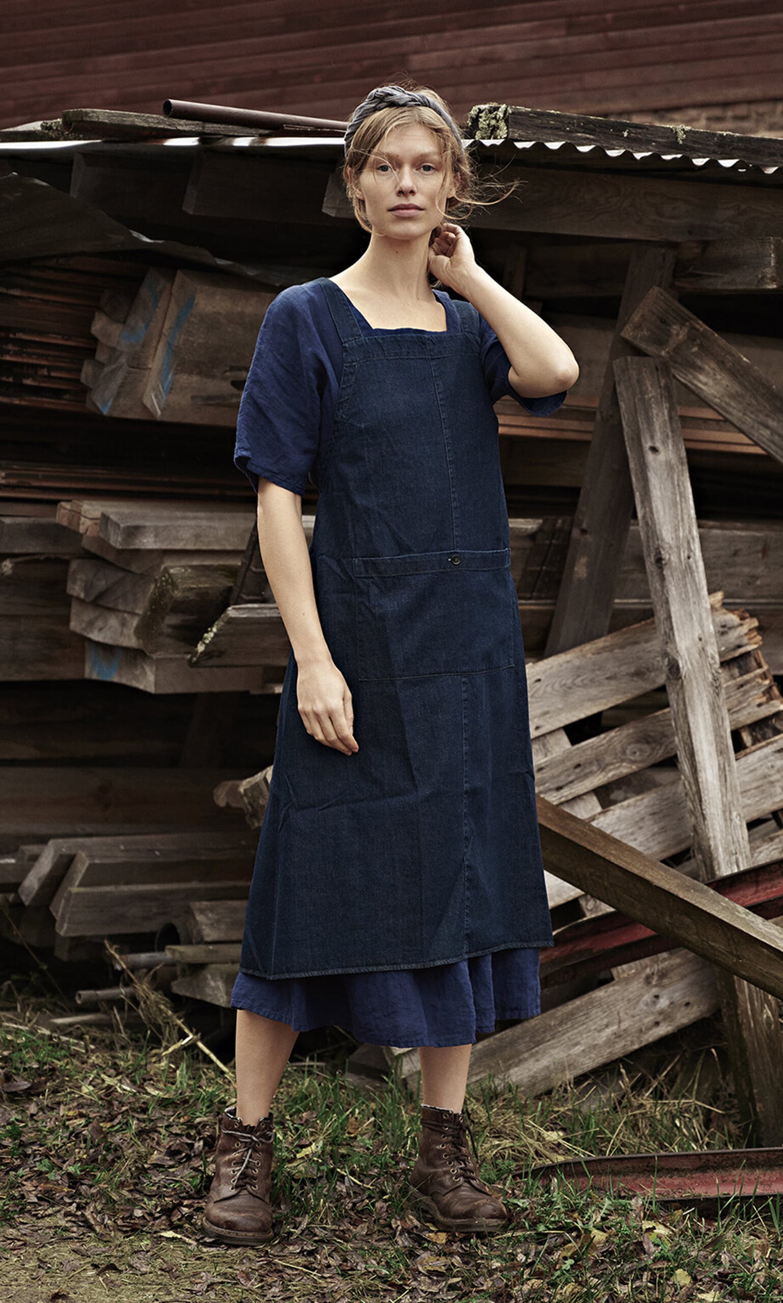 Linen Apron Dress