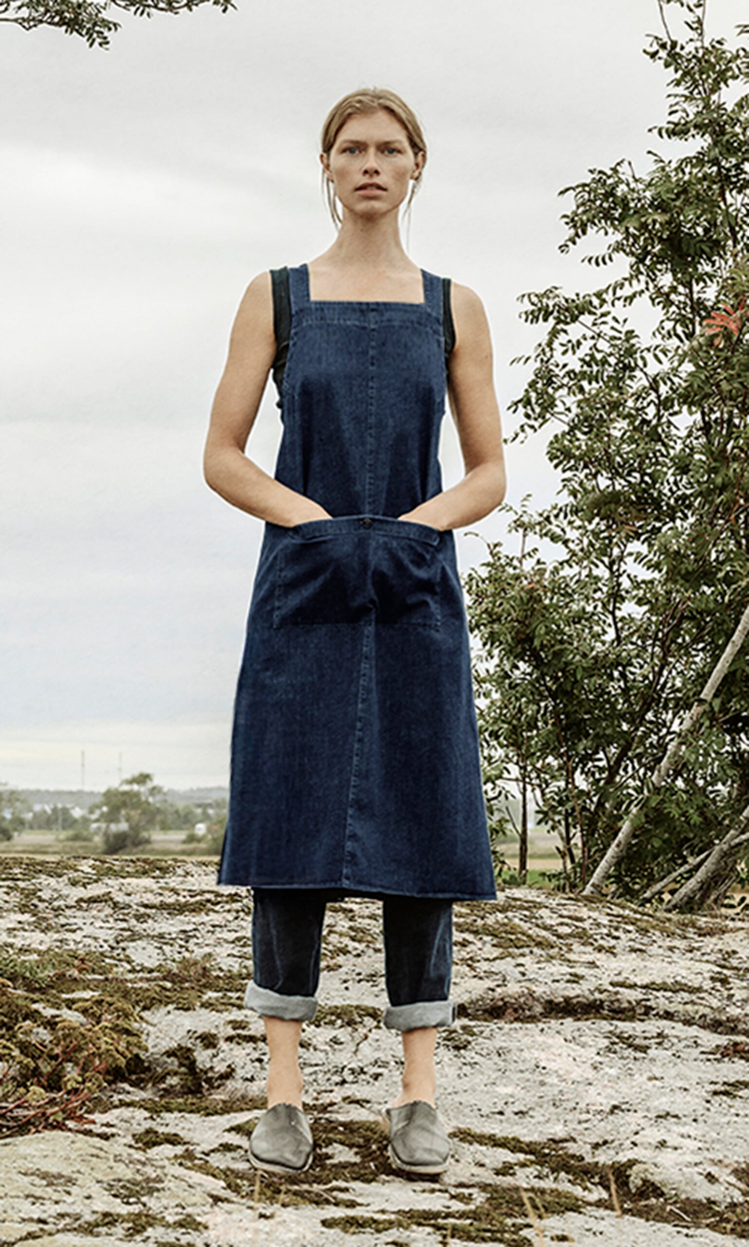 Linen Apron Dress