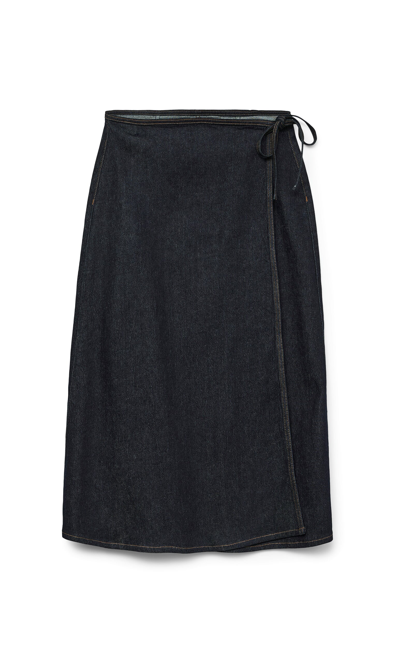 Denim Wrap Skirt