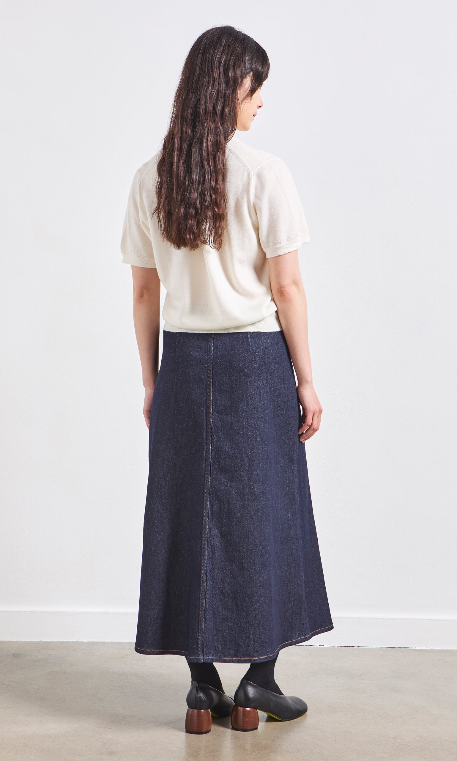 Denim Wrap Skirt