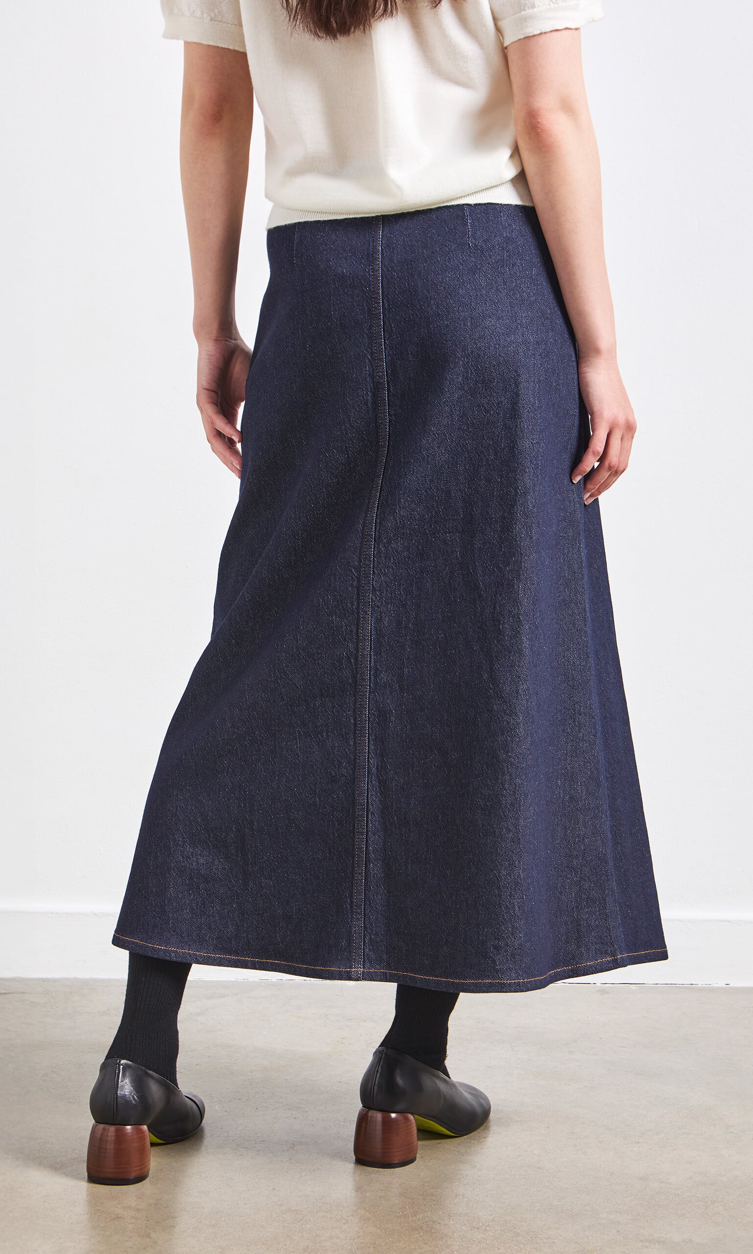 Denim Wrap Skirt