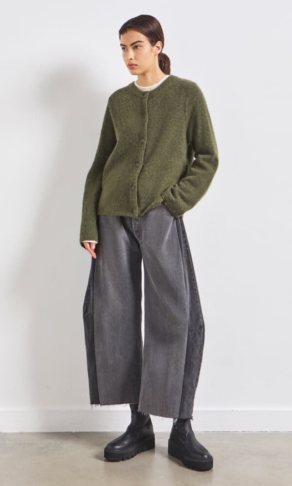 Olive Green Cardigan