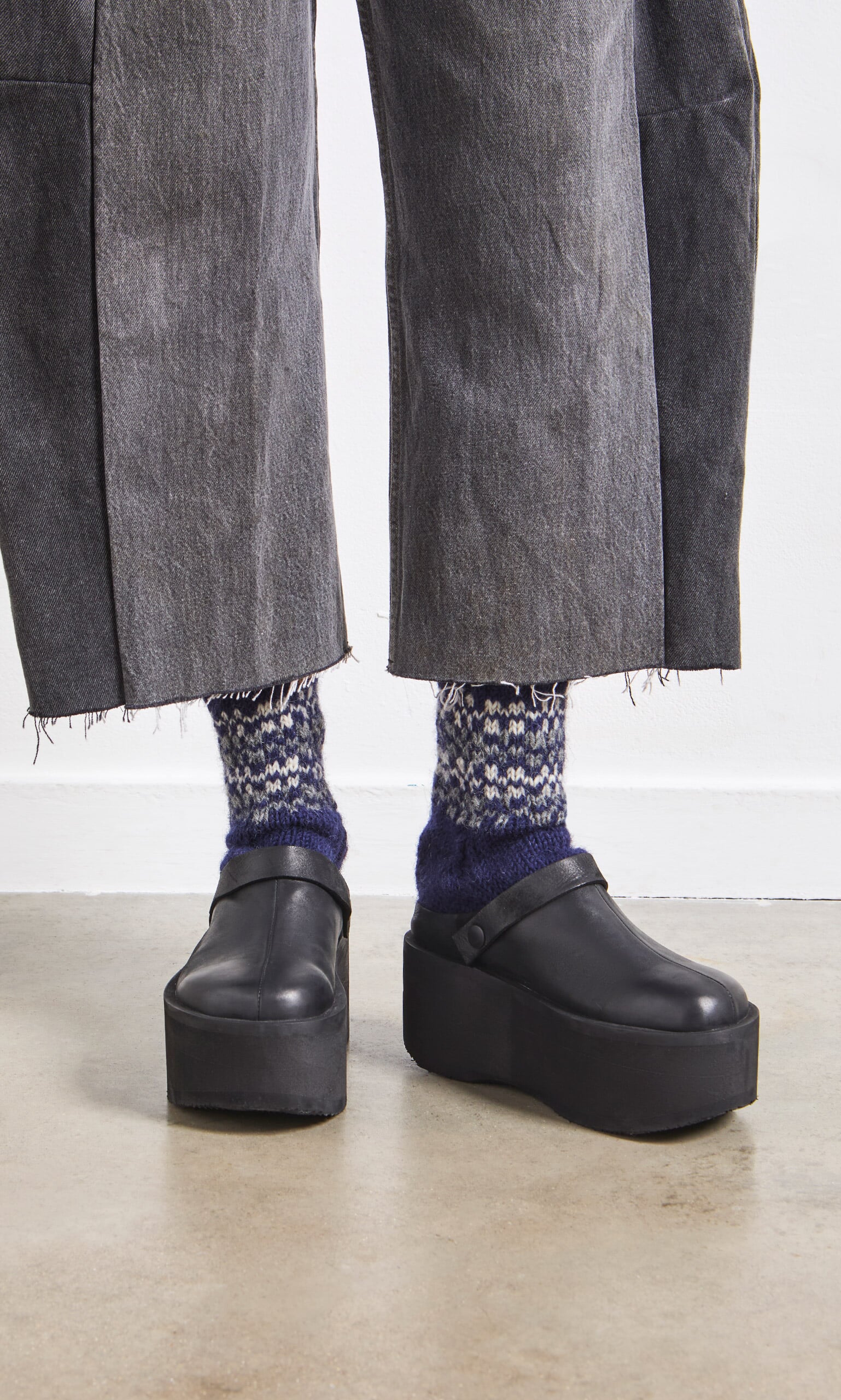 Navy Sofa Socks