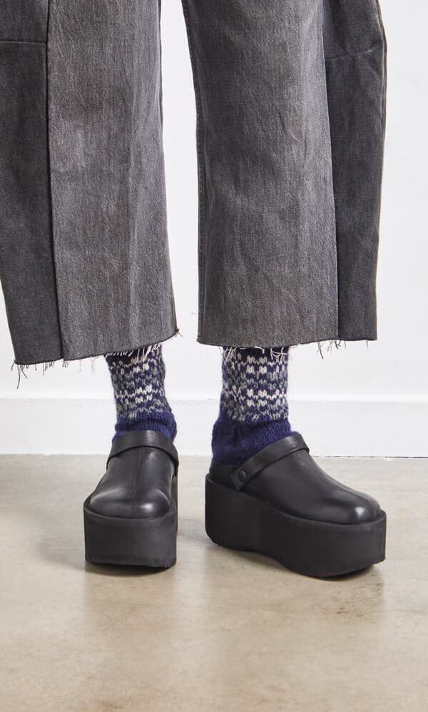 Navy Sofa Socks