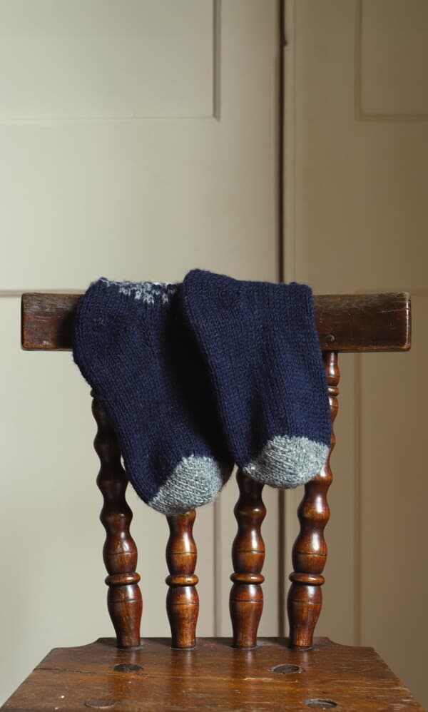 Navy Sofa Socks