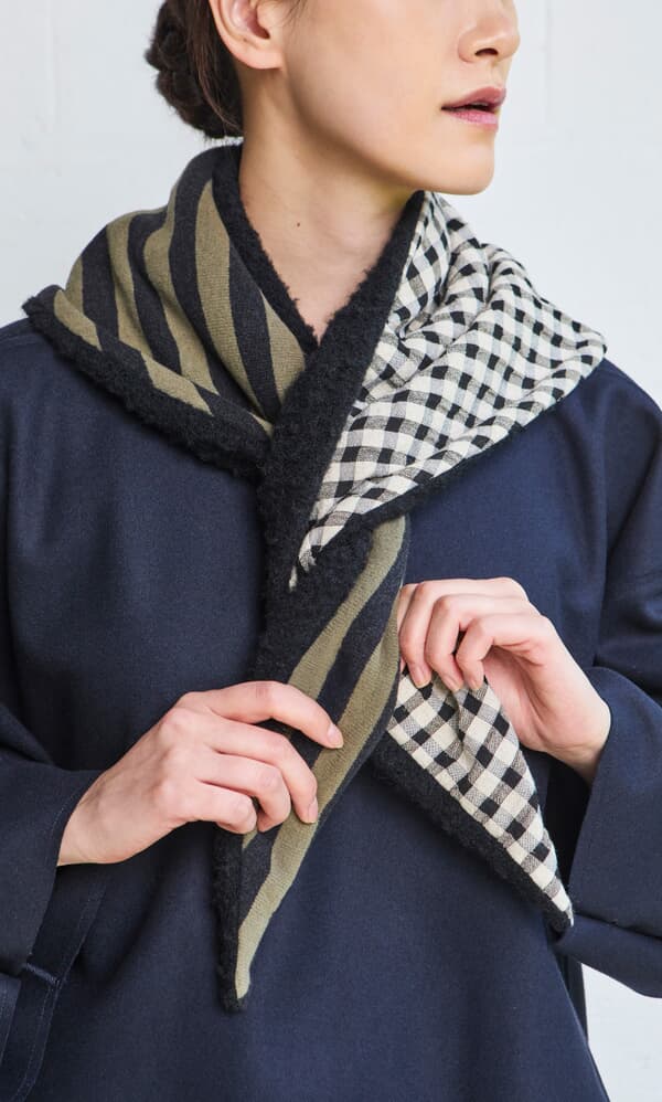 Gingham Patch Scarf