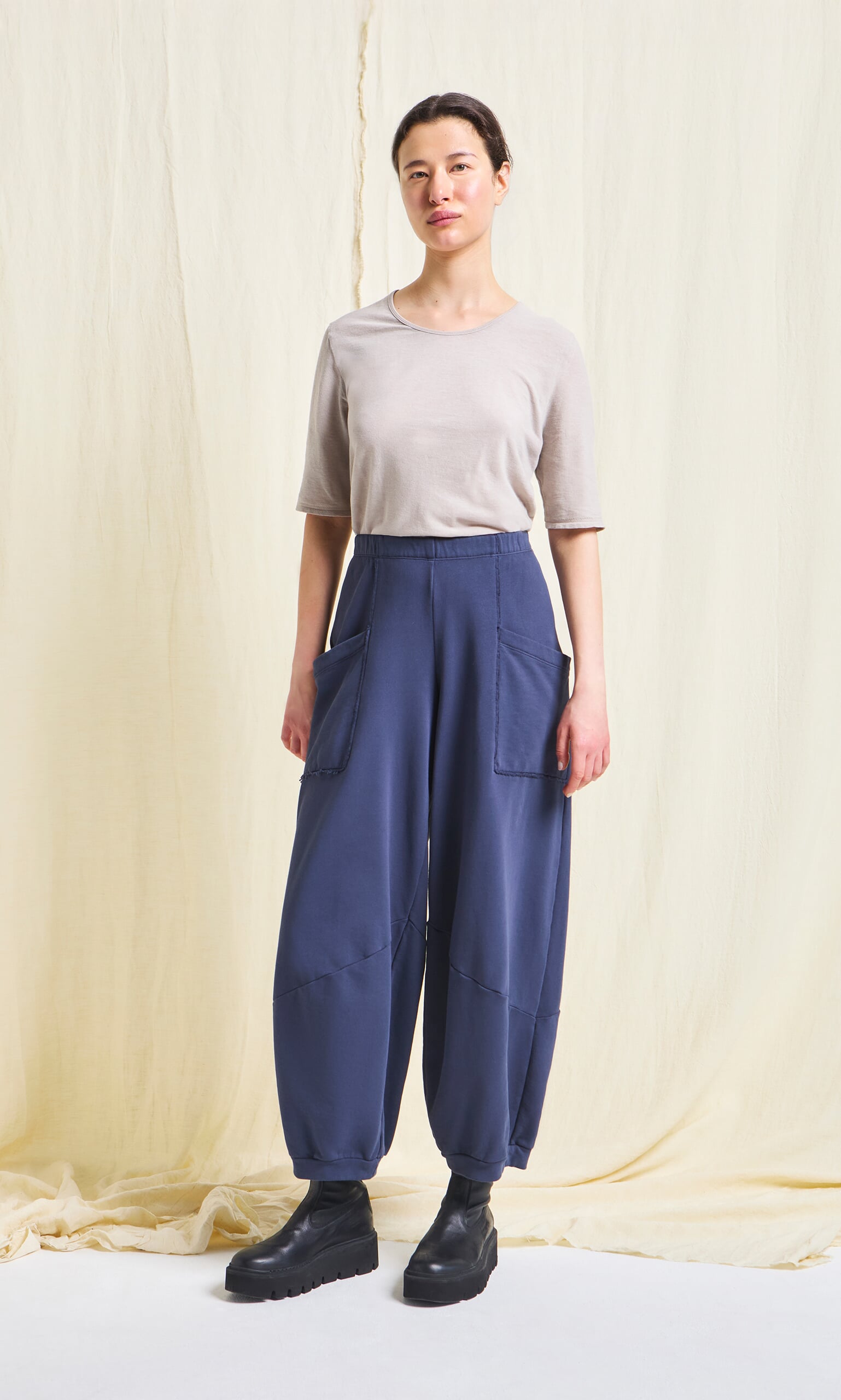 Blue Barrel Pants