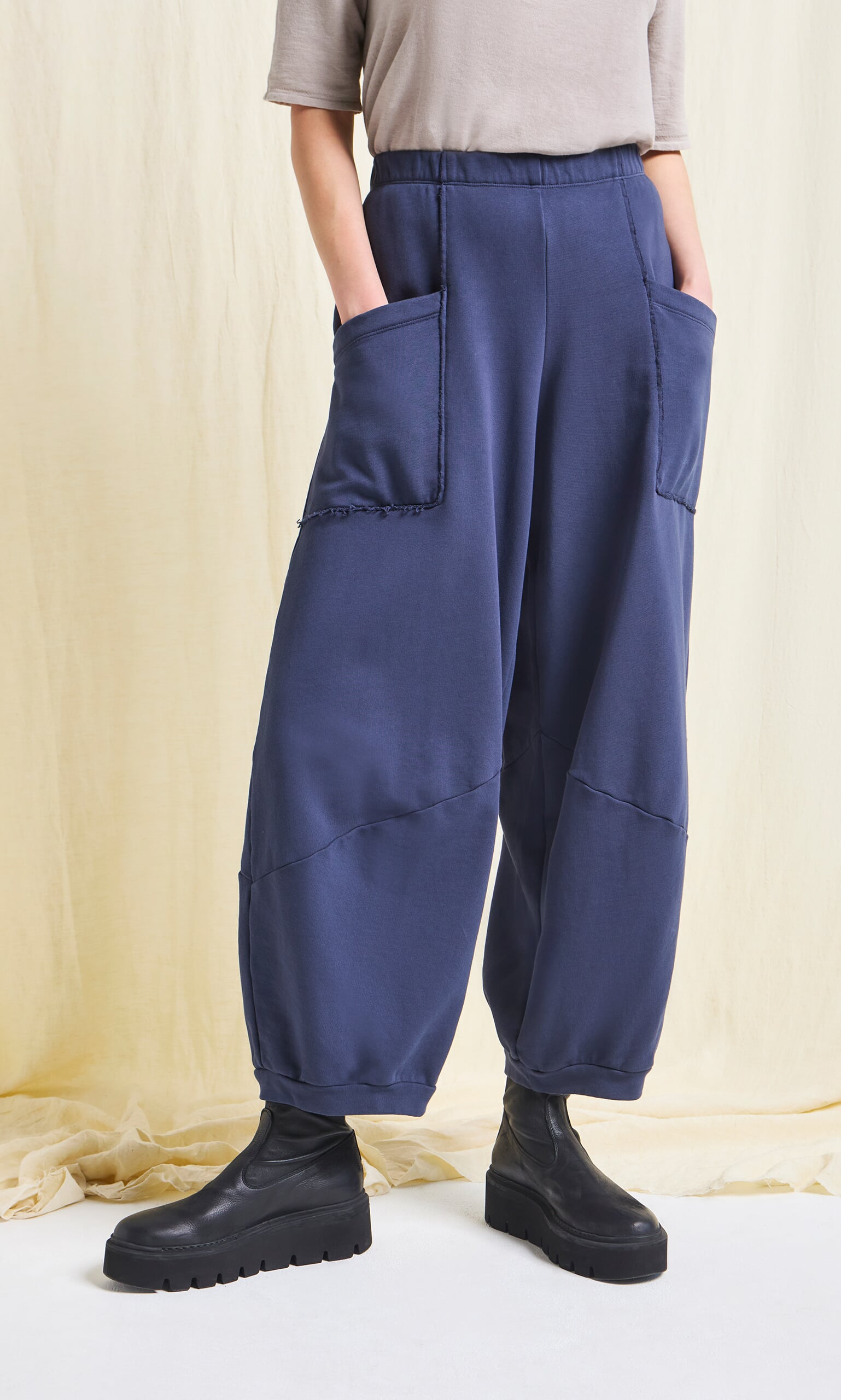 Blue Barrel Pants