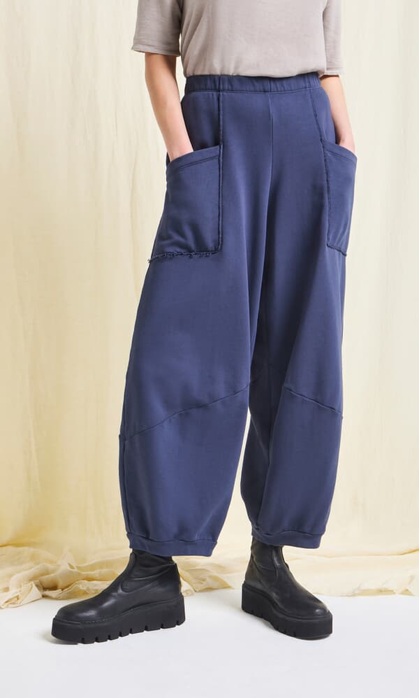 Blue Barrel Pants