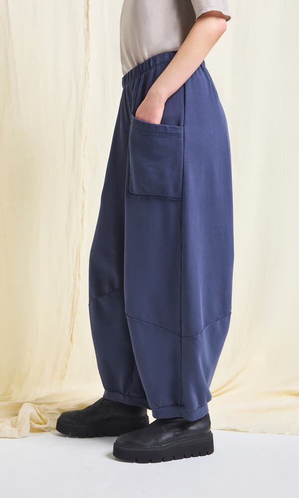 Blue Barrel Pants