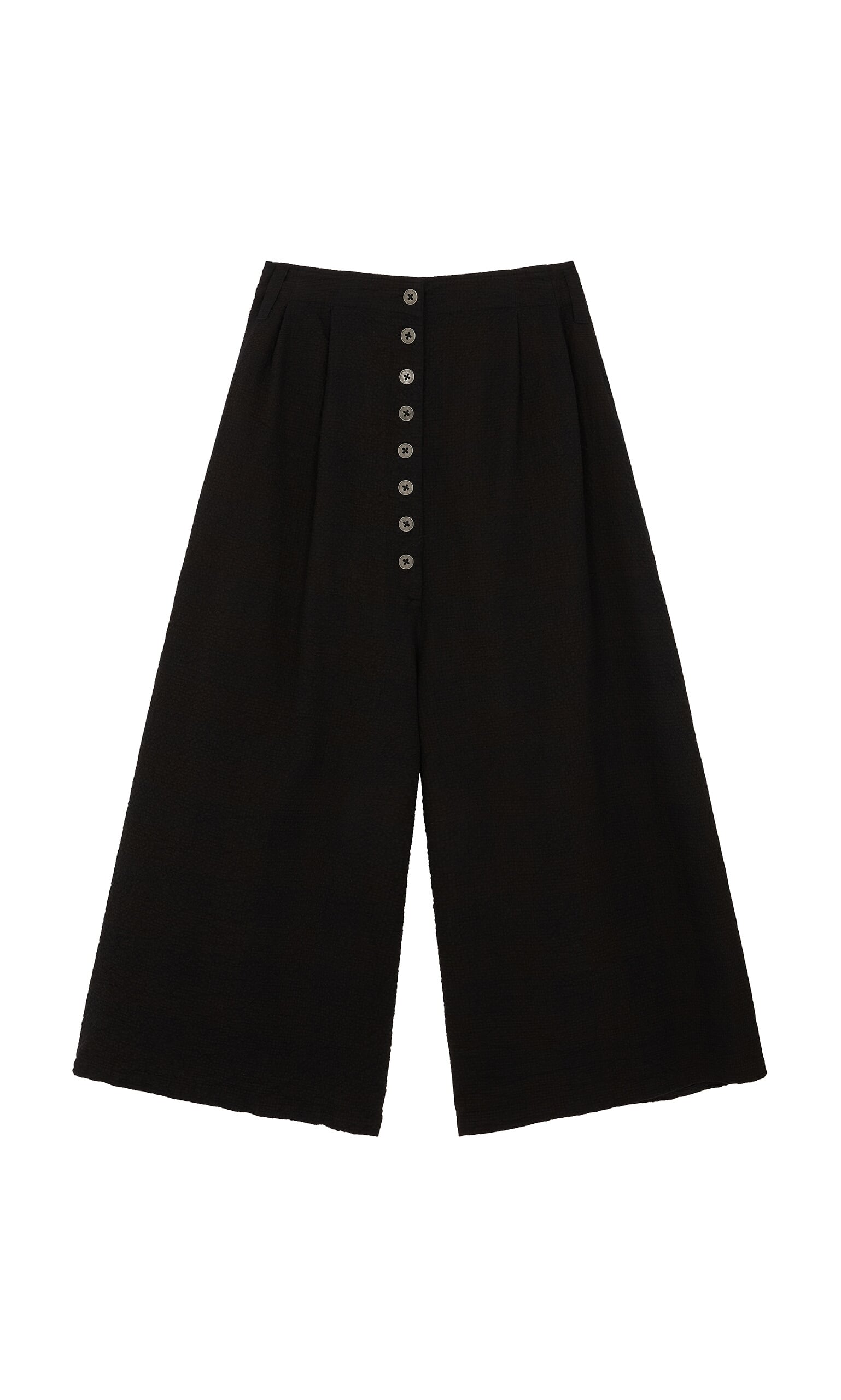 Black Buttoned Trousers