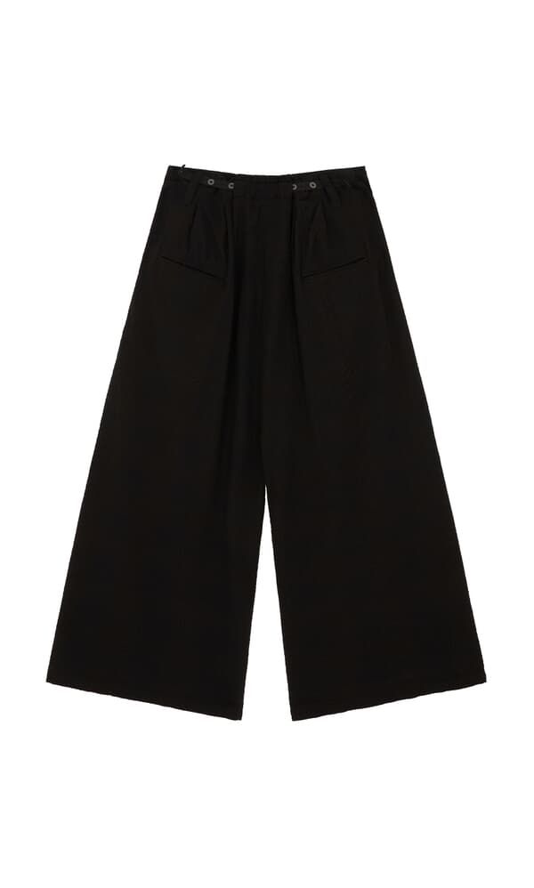 Black Buttoned Trousers