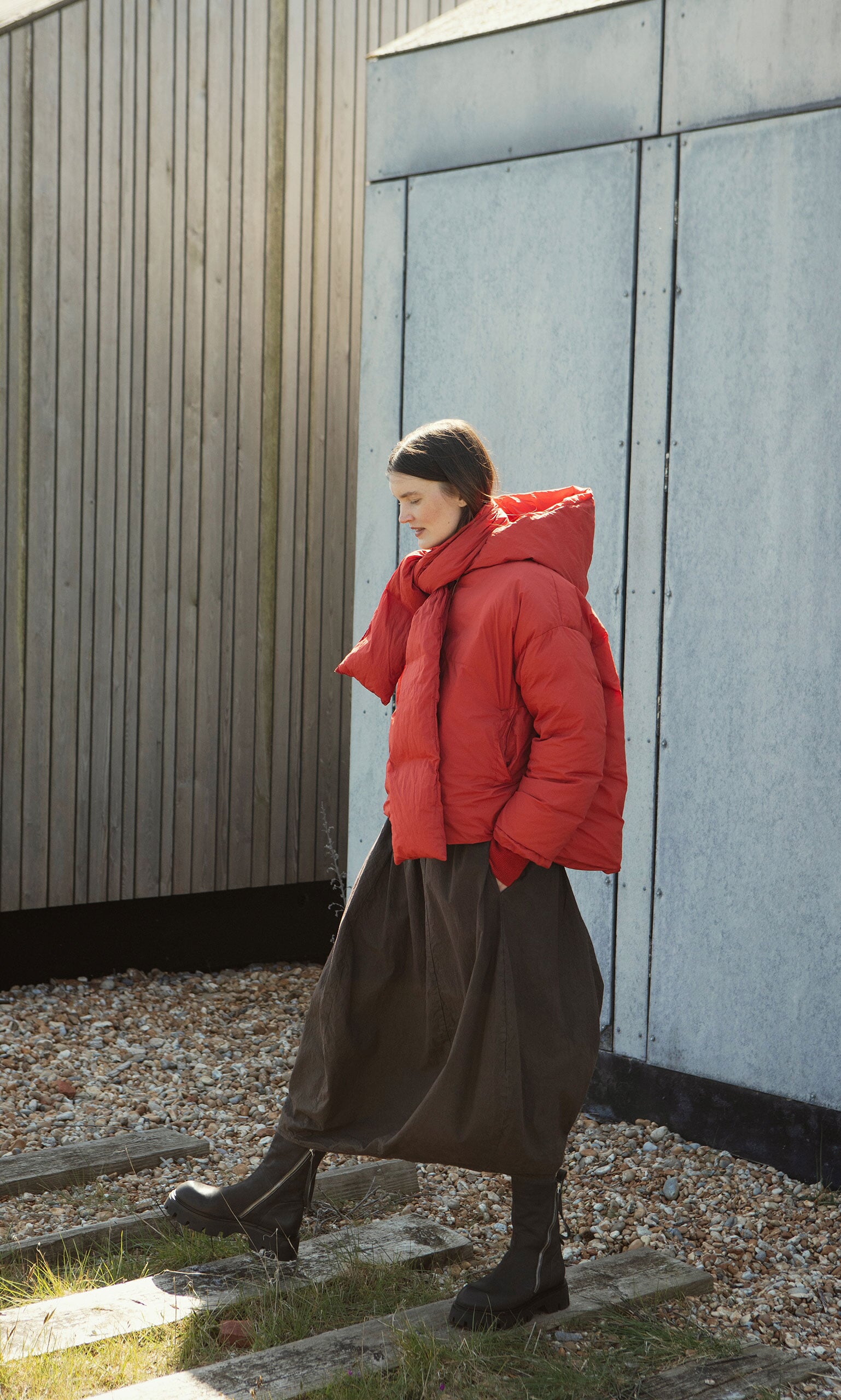 Red Puffer coat