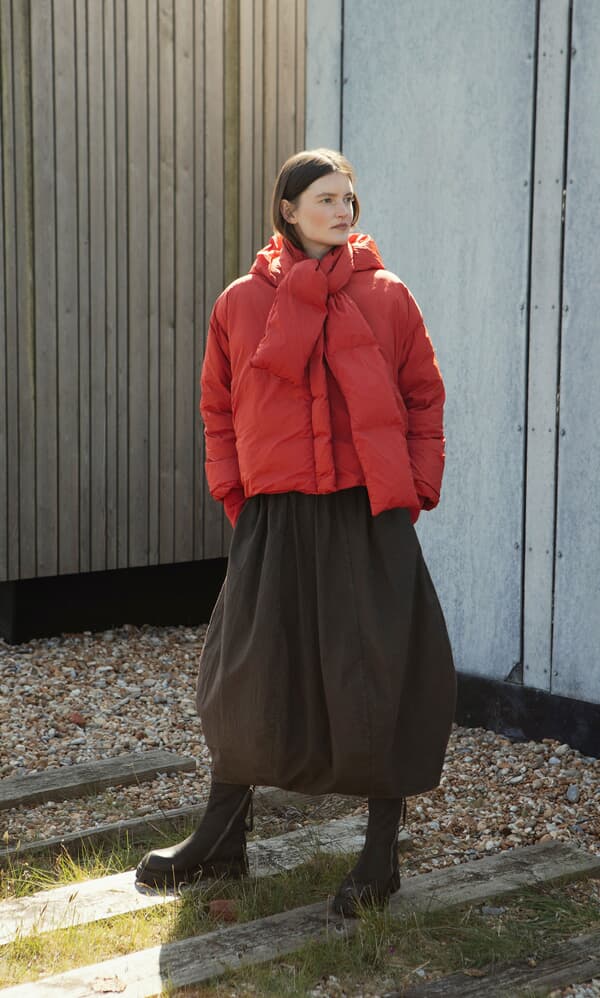 Red Puffer coat