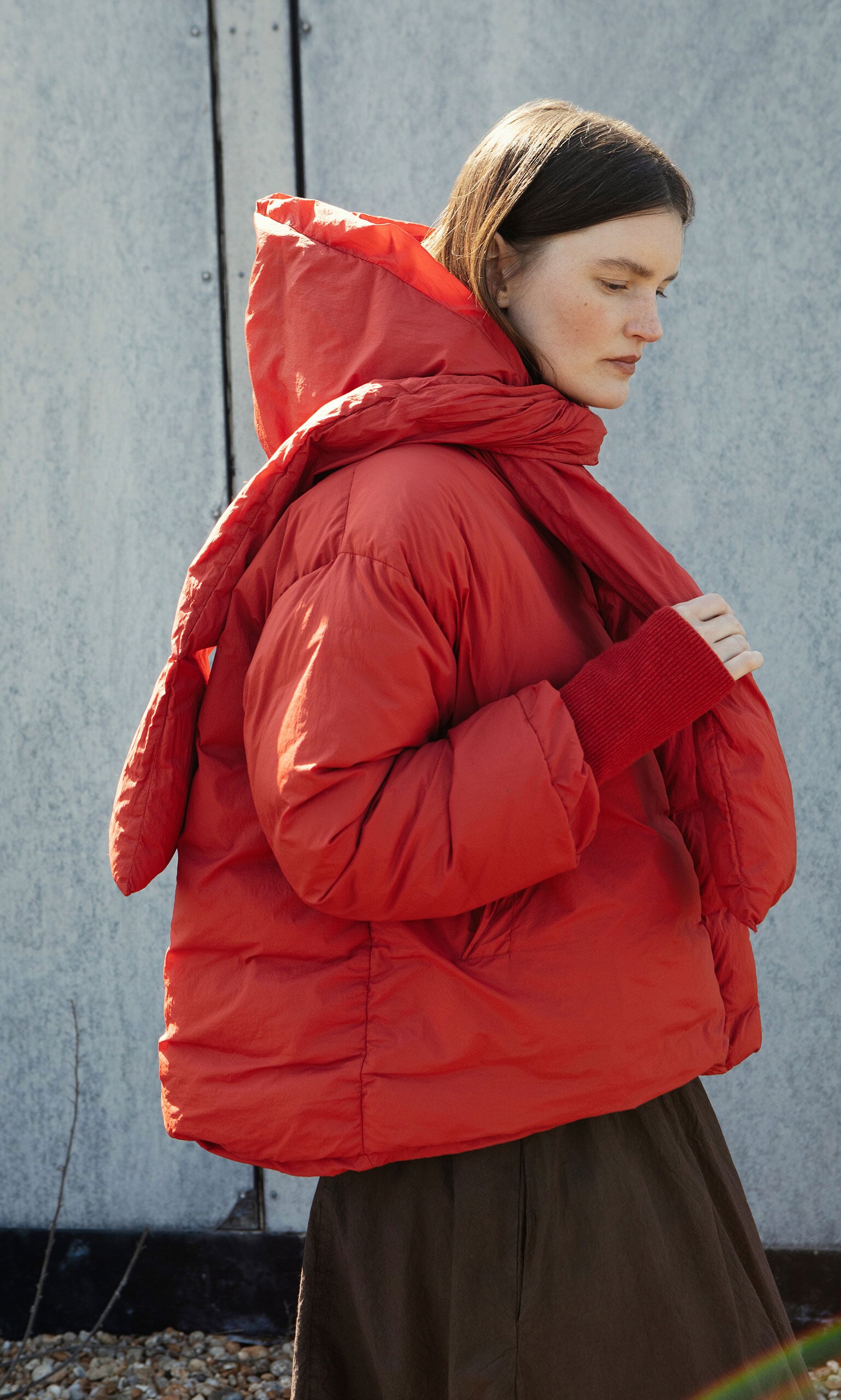 Red Puffer coat