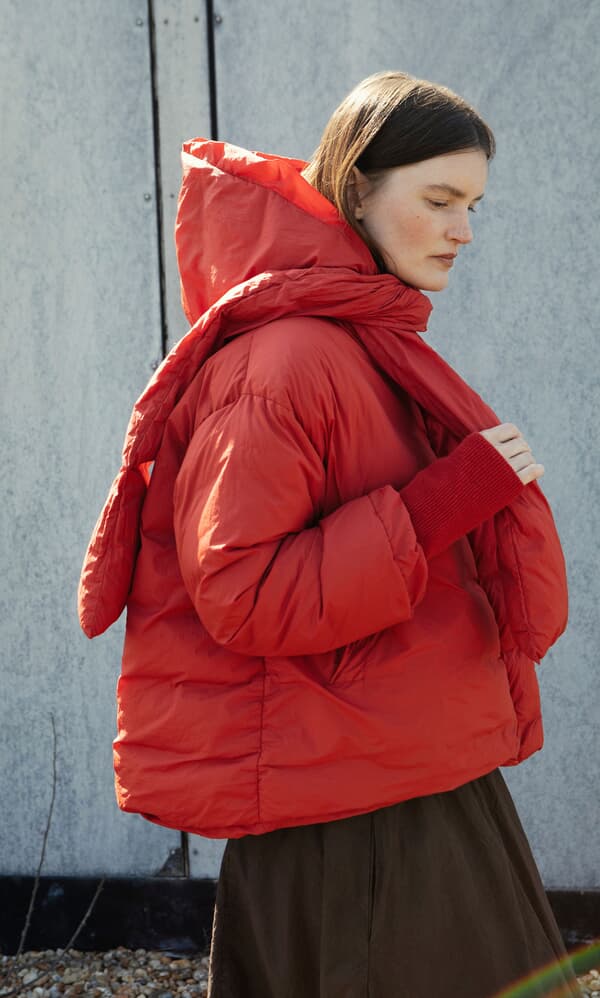 Red Puffer coat