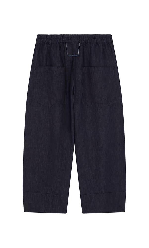 Tabbed Denim Pants