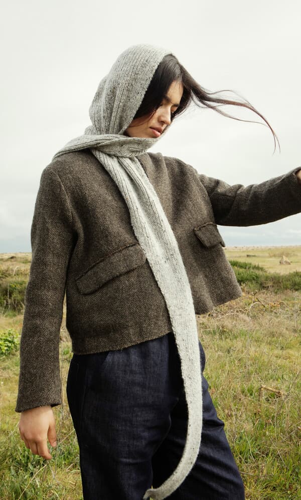 Speckled Hood Scarf