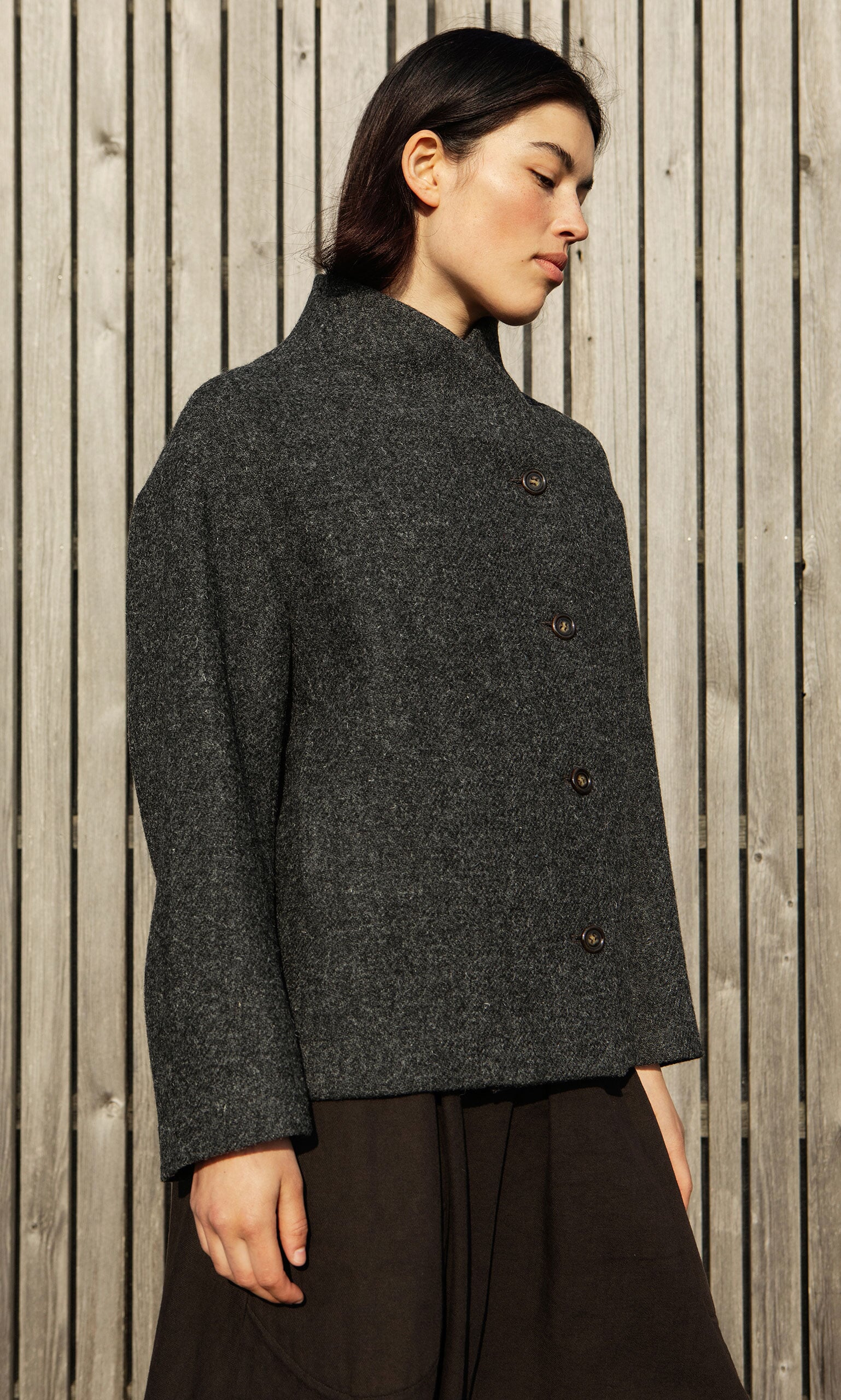 Wykes Grey Coat