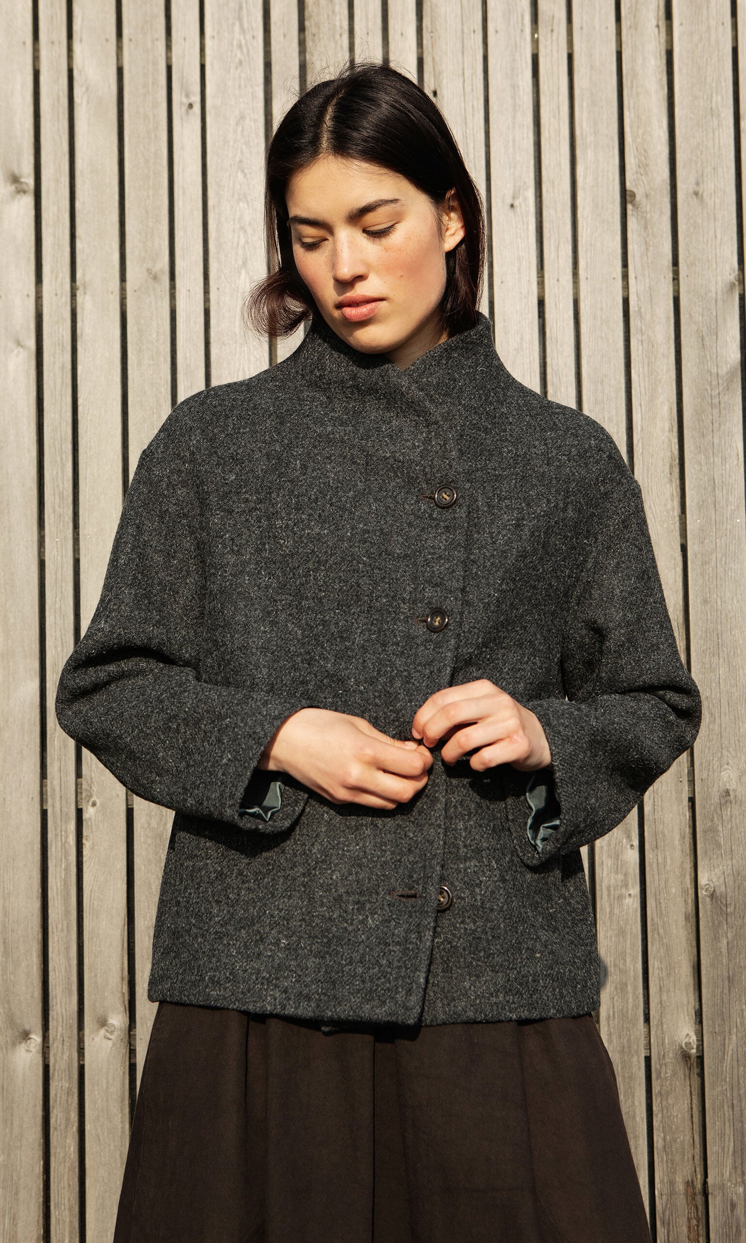 Wykes Grey Coat