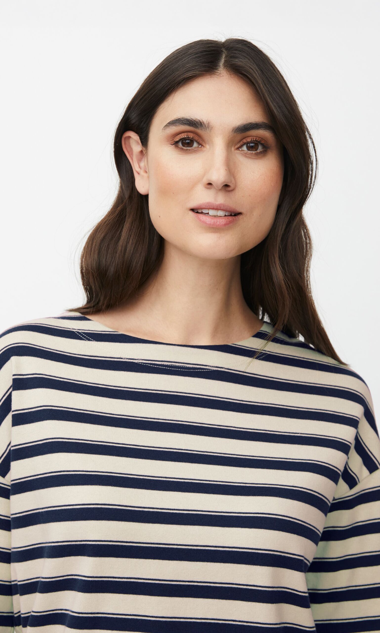 Navy Breton Top