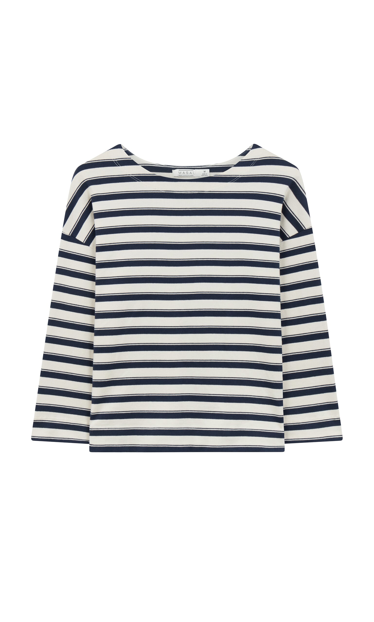 Navy Breton Top