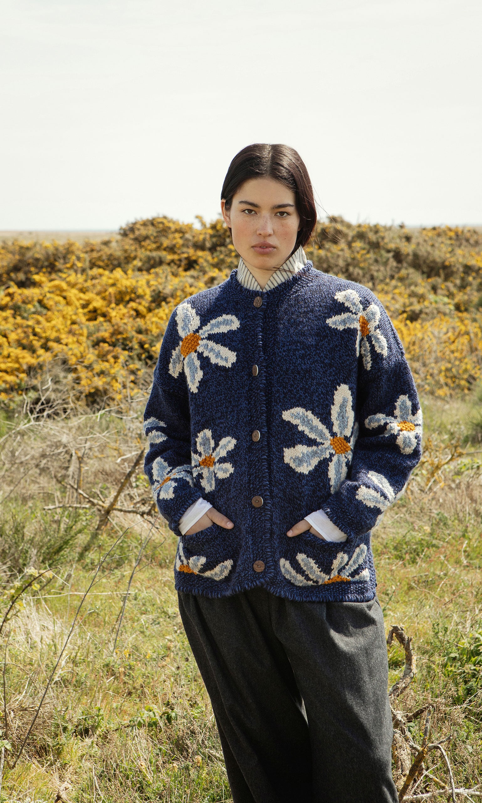 White Flower Cardigan