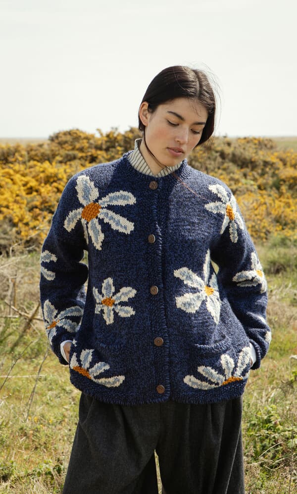 White Flower Cardigan