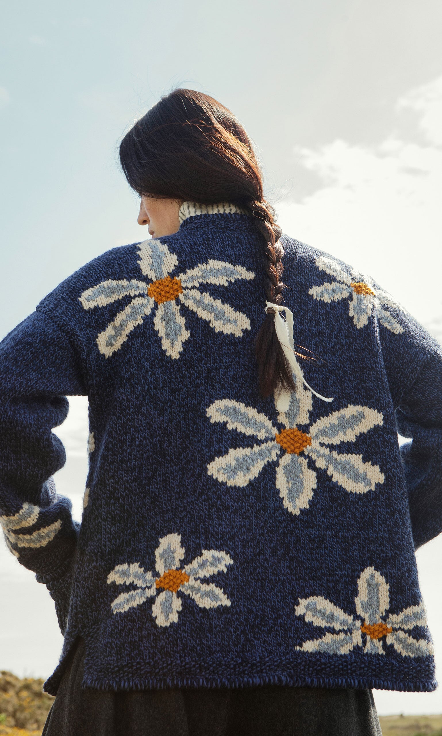 White Flower Cardigan