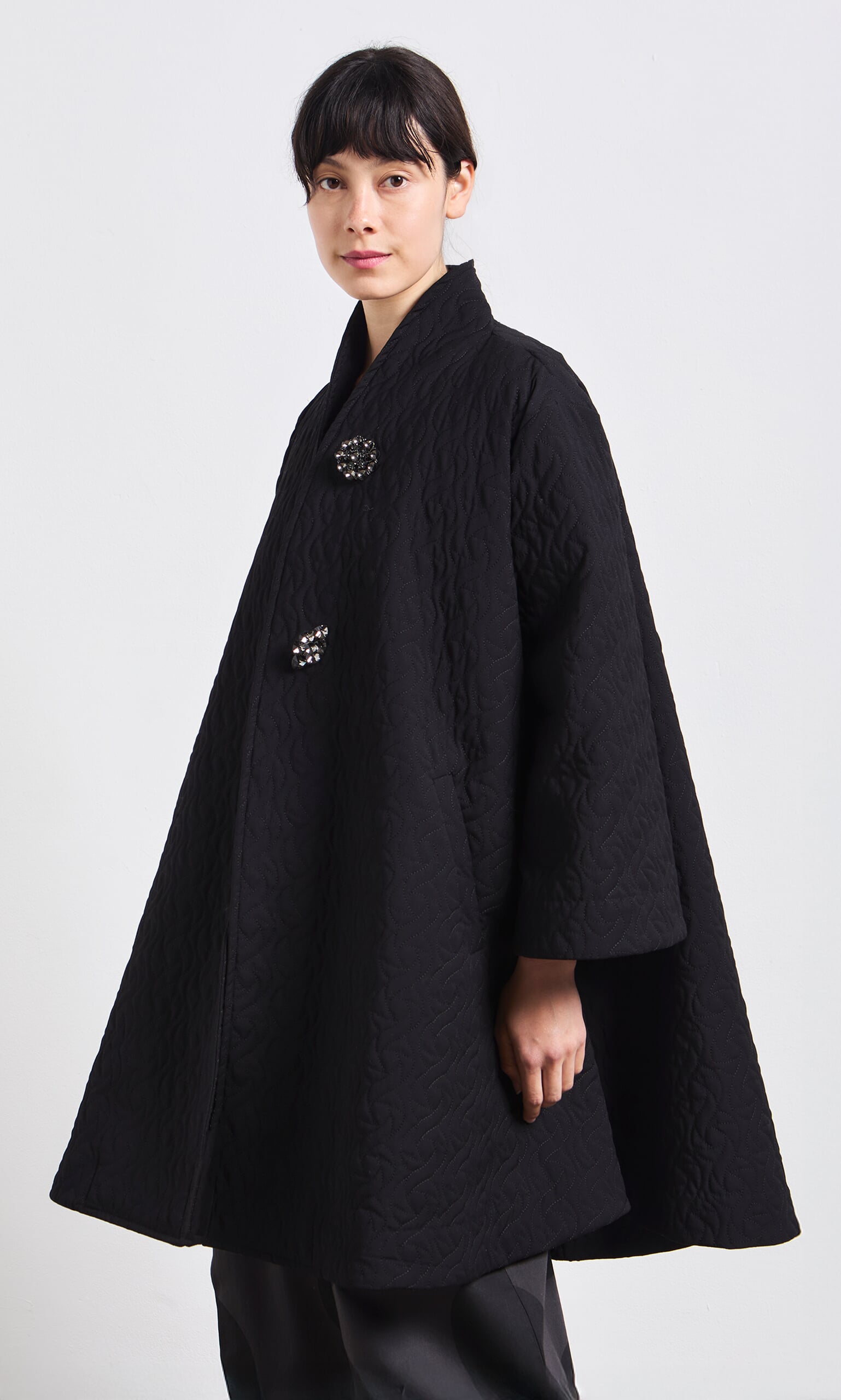 Opera Coat With Brooches