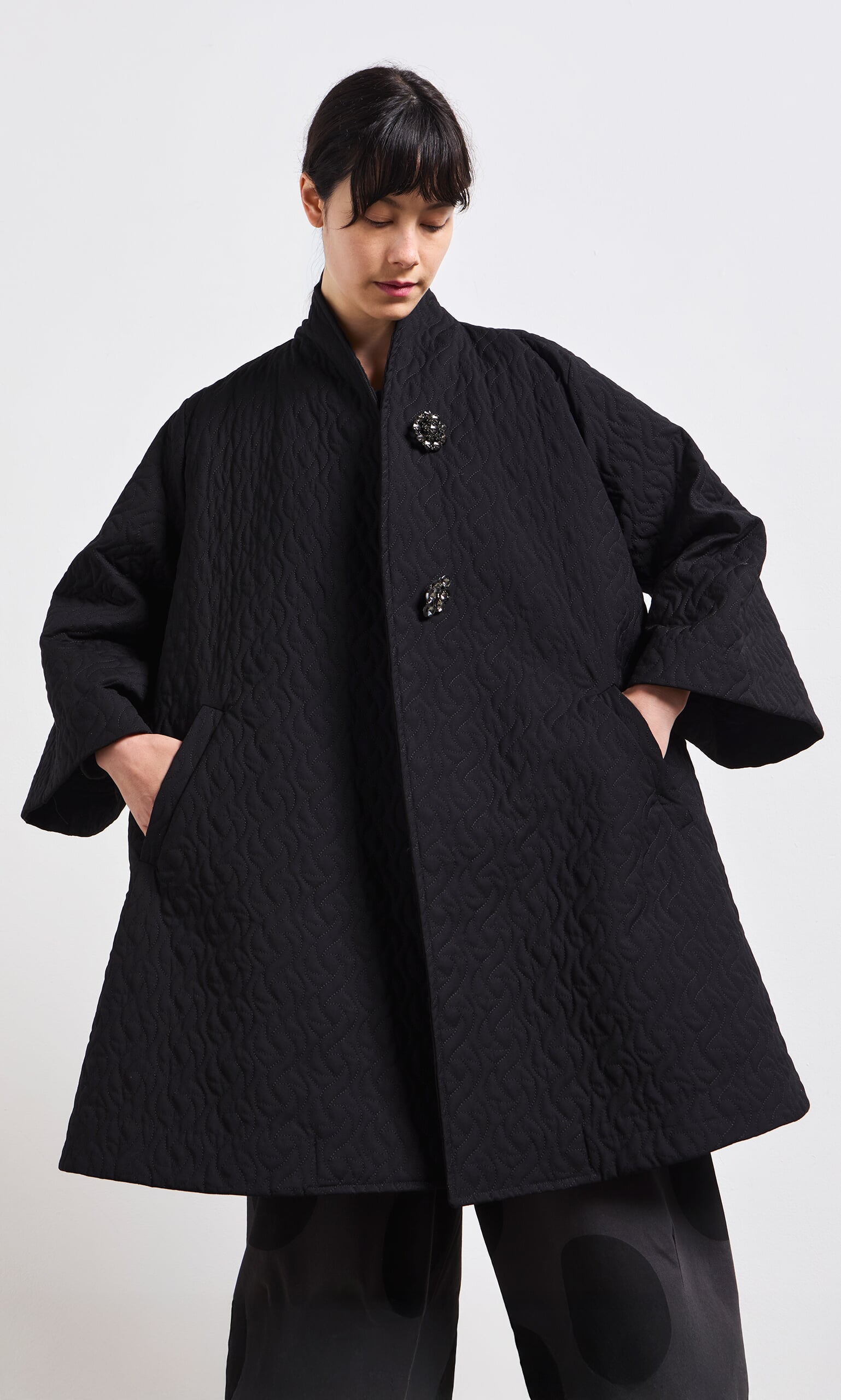 Opera Coat With Brooches
