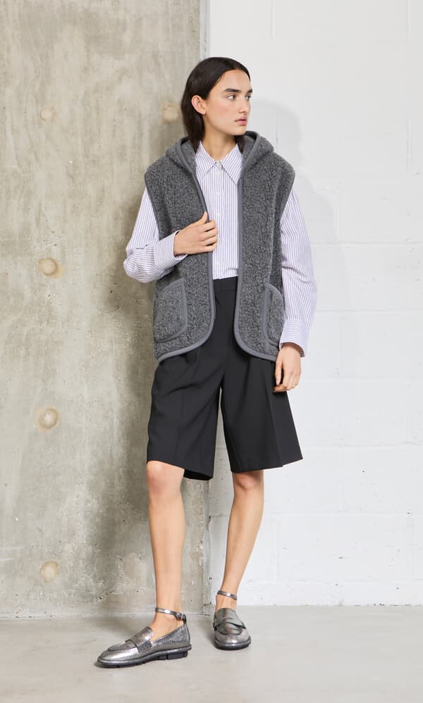 Wool Gilet - Graphite