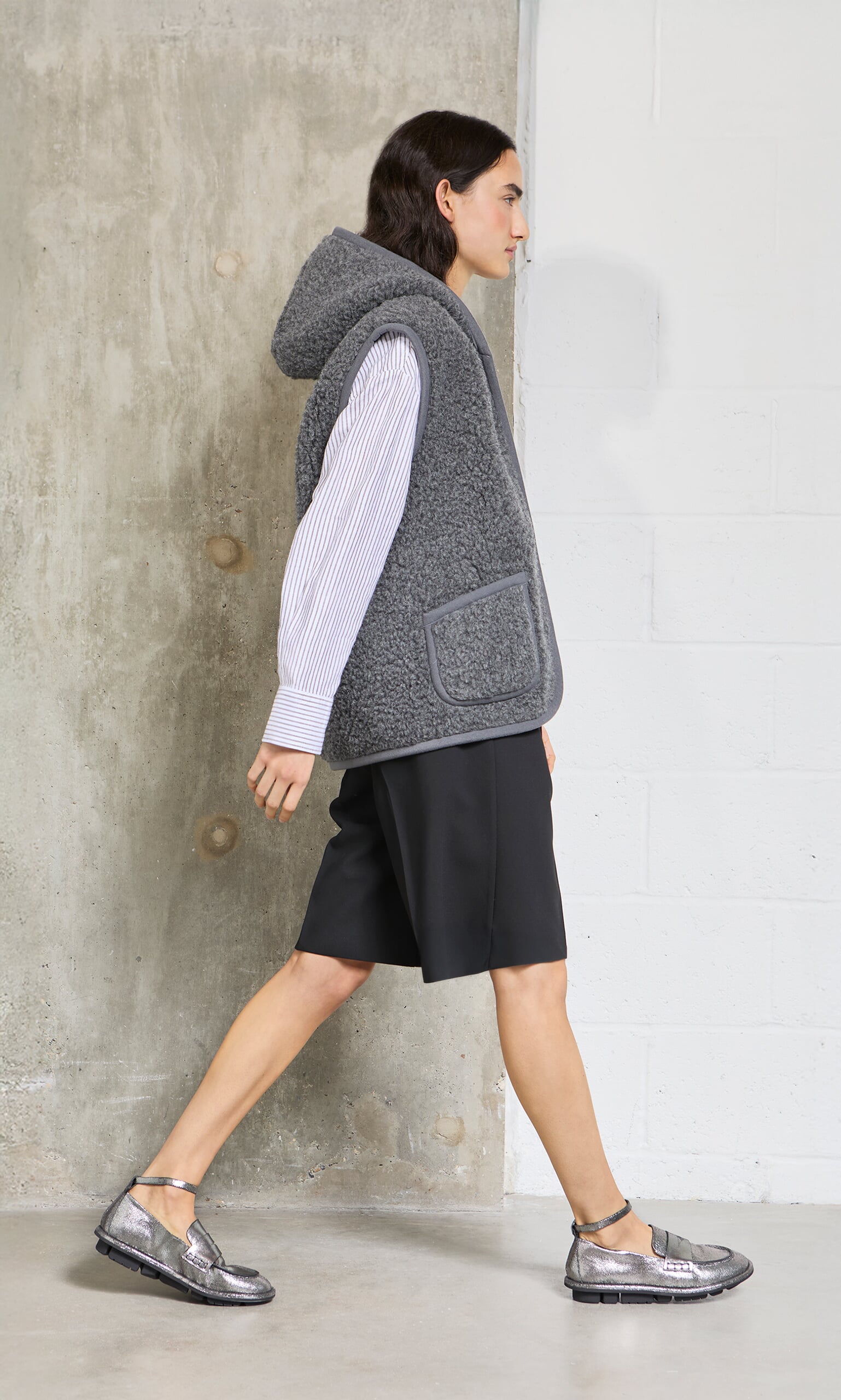 Wool Gilet - Graphite