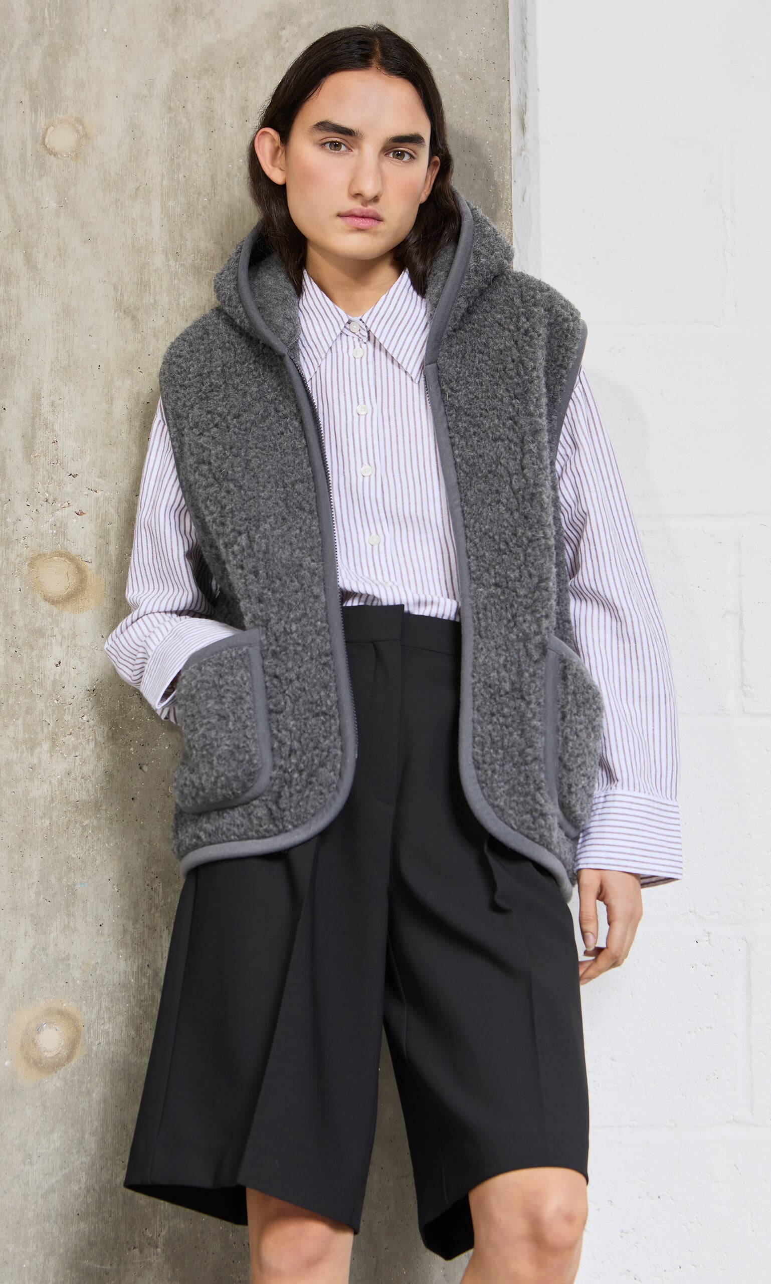 Wool Gilet - Graphite