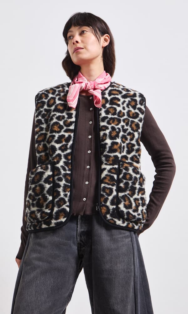 Snow Leopard Vest
