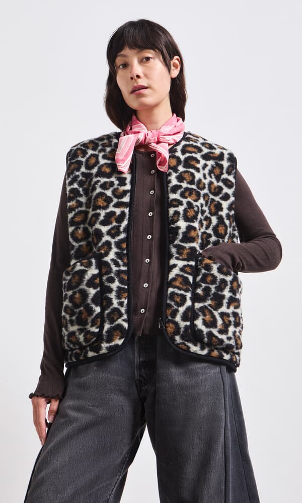 Snow Leopard Vest