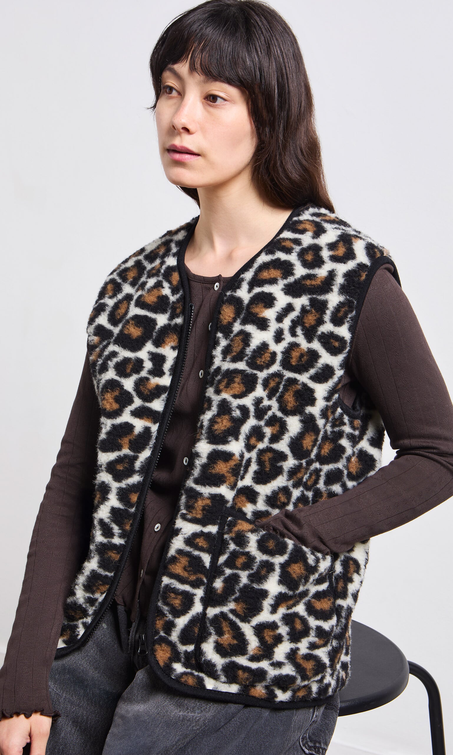 Snow Leopard Vest