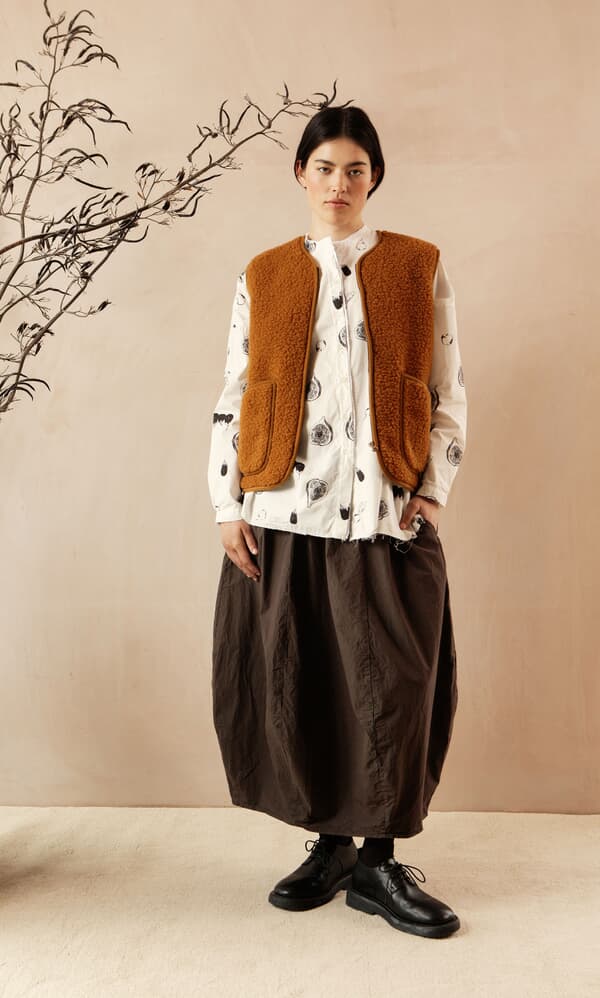 Cinnamon Wool Gilet