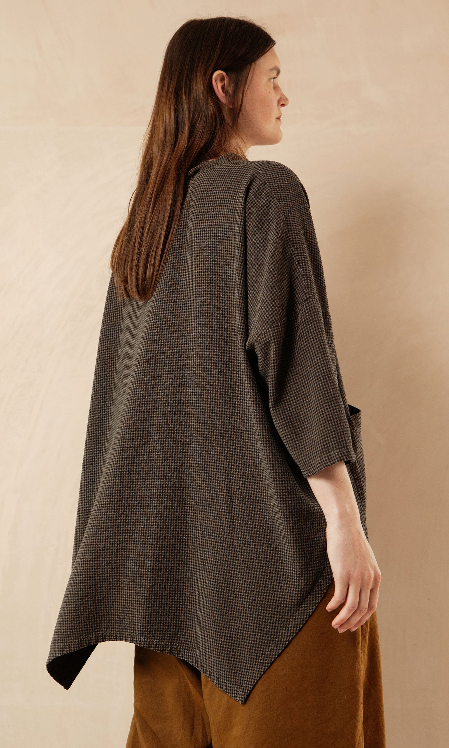 Poet Gingham Blouse