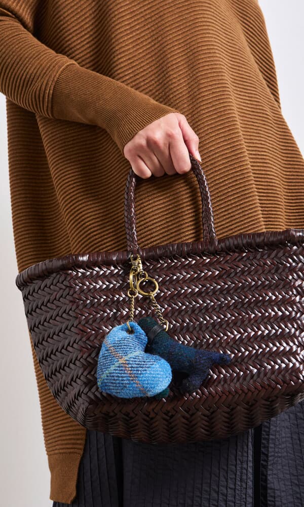 Blue Heart Bag Charm
