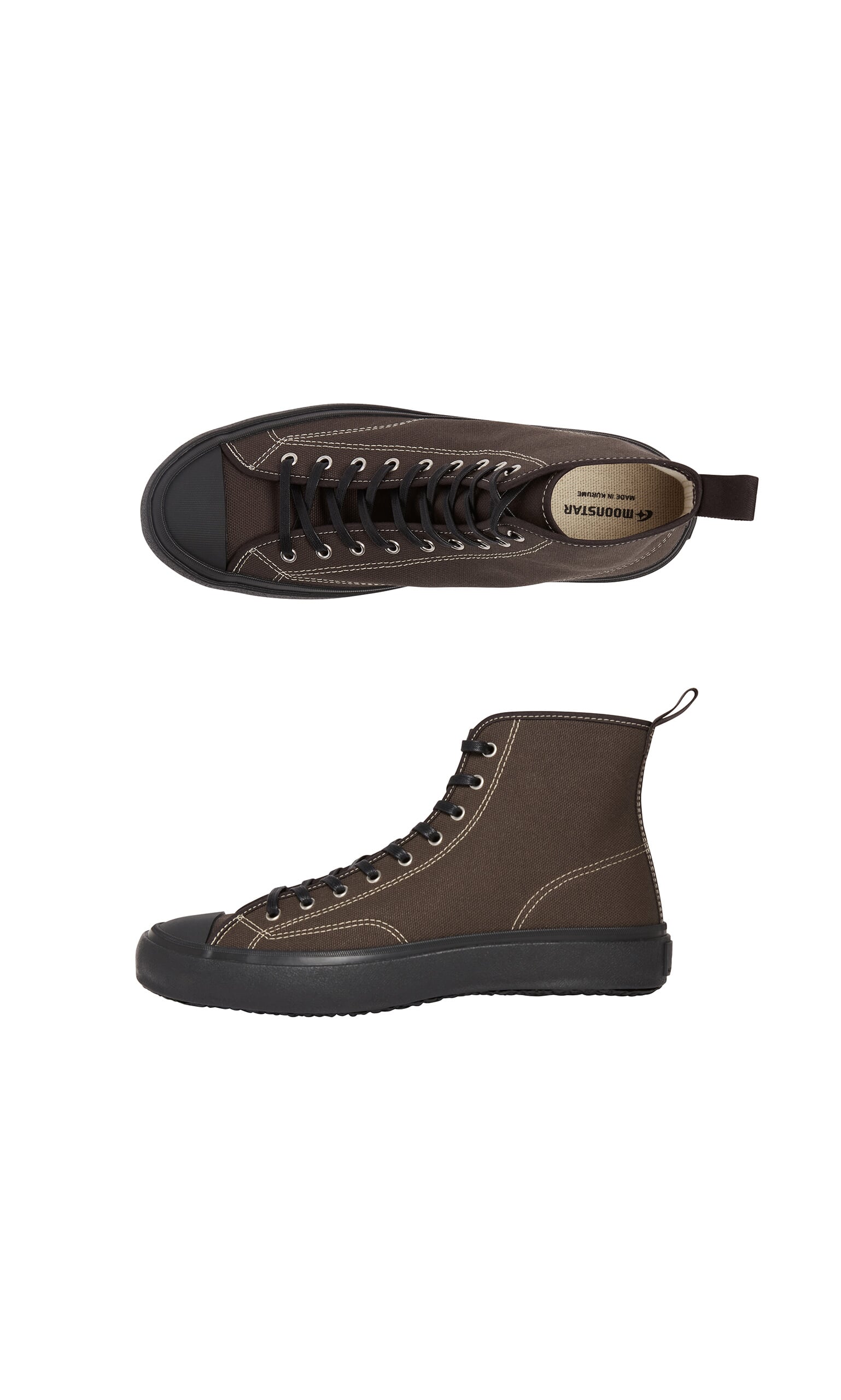 High Top Trainers - Charcoal